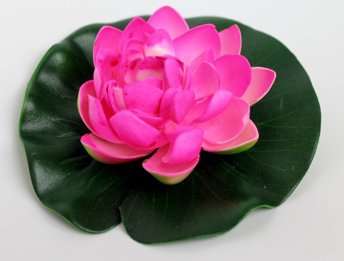 Э5317 Б/С Цветок лотоса латекс кувшинка водоплавающая Н14см