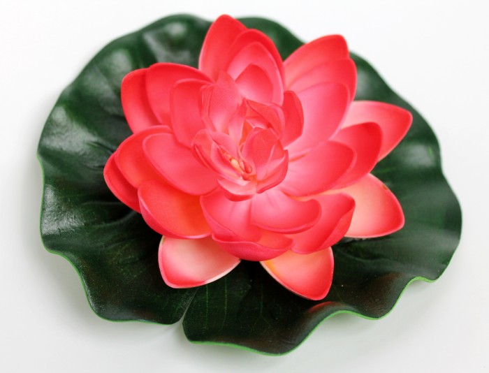 Э5317 Б/С Цветок лотоса латекс кувшинка водоплавающая Н14см