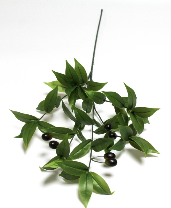 В12099 Б/С Ветка олива королевская 6 веток  6 ягод 90см(10шт)