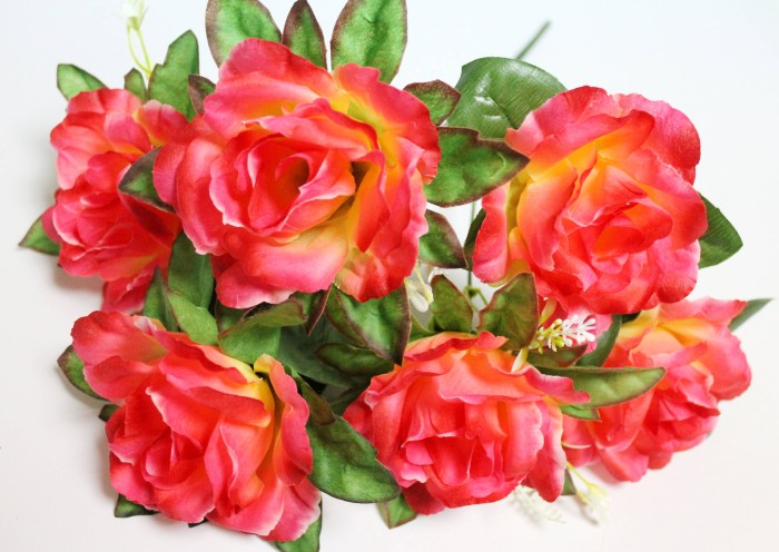 Б12251 Букет роз с добавк.6гол."Олимпия"41см(20микс)