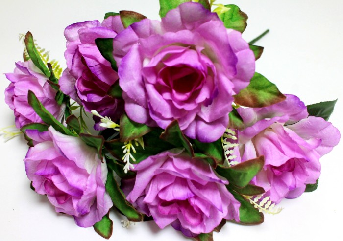 Б12251 Букет роз с добавк.6гол."Олимпия"41см(20микс)