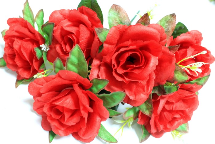 Б12251 Букет роз с добавк.6гол."Олимпия"41см(20микс)