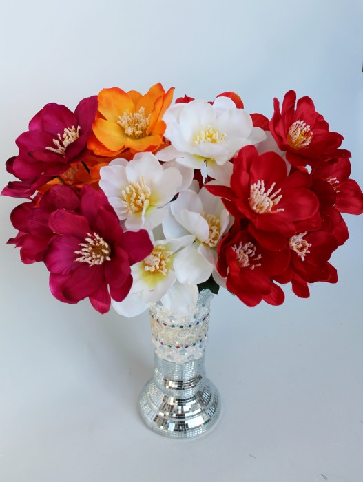 Б11769 Букет георгин "Неделька"5гол.42см(20микс)