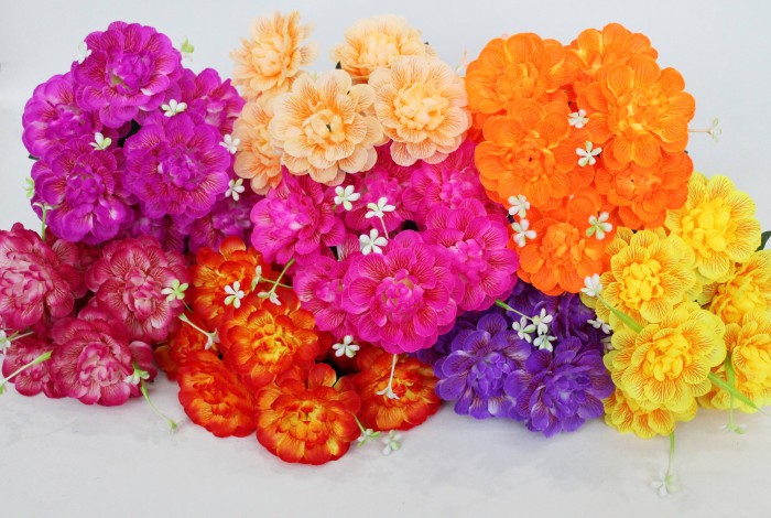 Б11904 Букет георгин"Светофор"7г.Н40см(20шт)