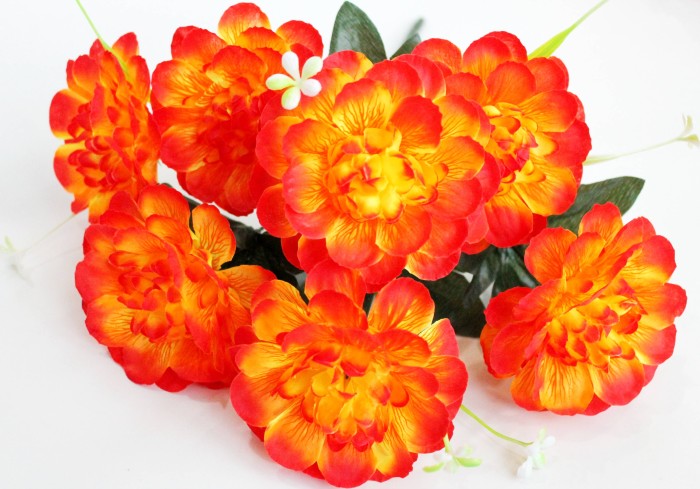 Б11904 Букет георгин"Светофор"7г.Н40см(20шт)