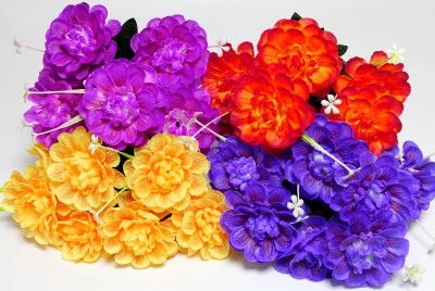 Б11904 Букет георгин"Светофор"7г.Н40см(20шт)