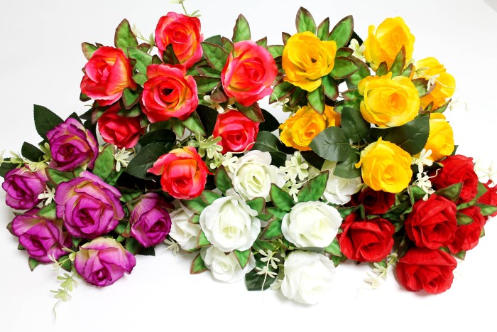 Б12253 Букет роз 7гол."Марьяна" 41см(20микс)